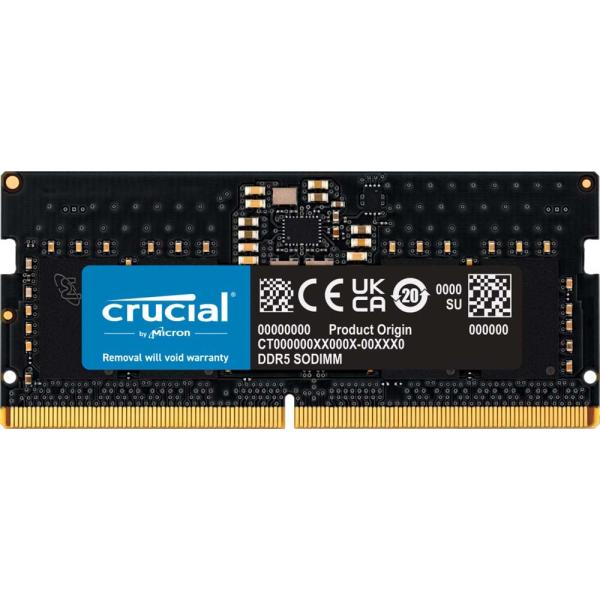 Crucial DDR5-5600MHz (PC5-44800) 8GB SODIMM CL46 (16Gbit)