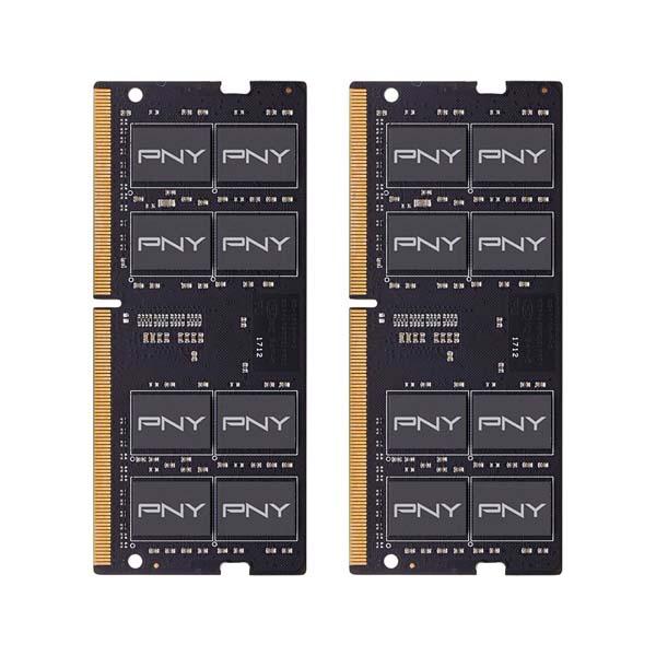 PNY 16GB(8GBx2) DDR4 2666MHz(PC4-21300) SODIMM CL19 1.2V｜MN16GK2D42666-TB