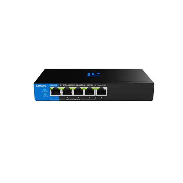LN2305P-AH LINKSYS 5-PORT 2.5G MULTI-GIG UNMANAGED PoE+ SWITCH
