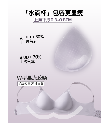 小さな胸を持つ女性のための微細な下着を備えた6つのウサギ、鋼鉄のリングなしで集まって、ゼリーストリップの柔らかいサポートを垂れ下がったり垂れ下がったりする胸ブラブ